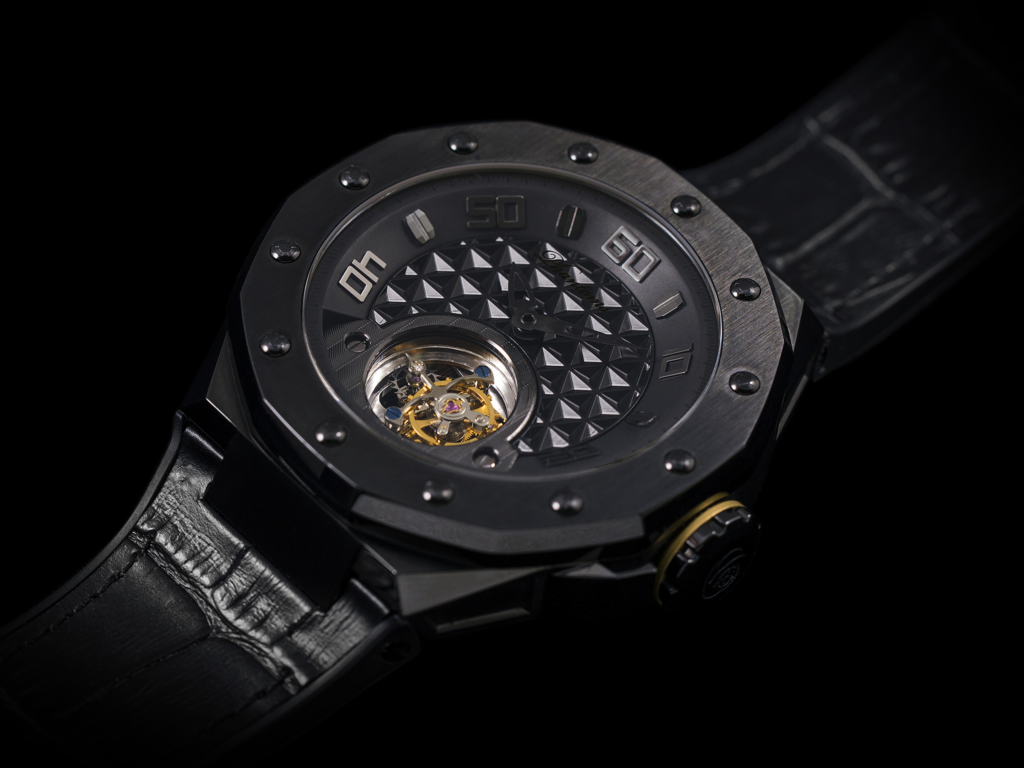 Phantoms Dark Matter Shield Flying Tourbillon Mechanical Watch