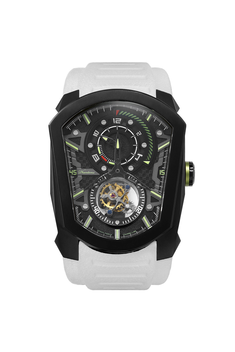 cosmic speedforce mechanical watch white automatic watch phantoms tourbillon white strap